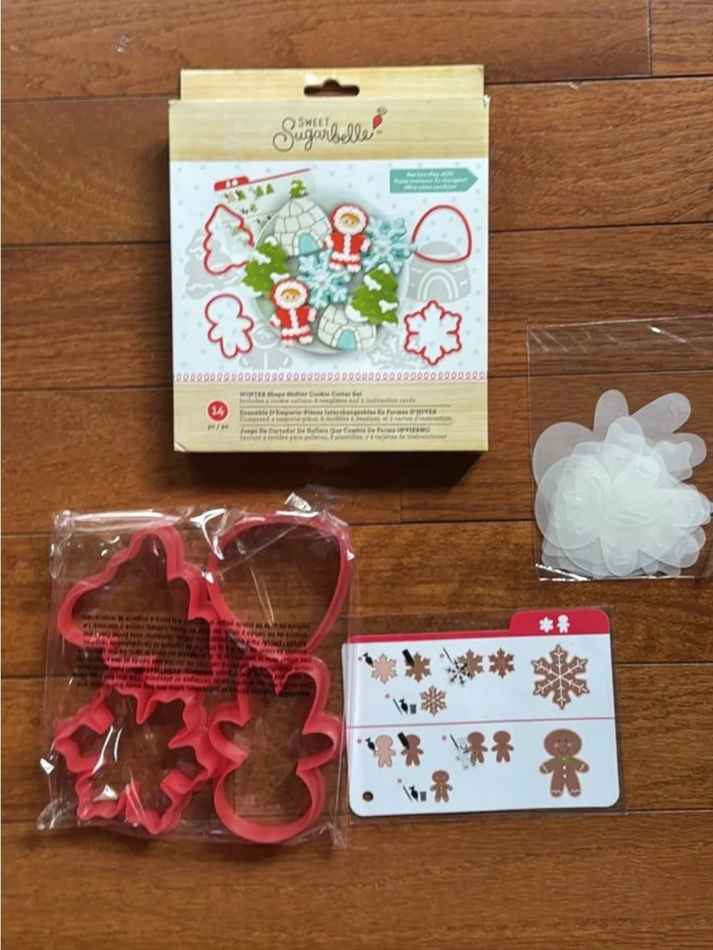 Winter Cookie Cutter Set - Red & Green